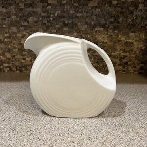 FIESTA Large White Disk Pitcher NEW Never used